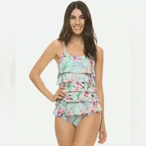 Estivo Ruffle One Piece Bathing Suit NWT